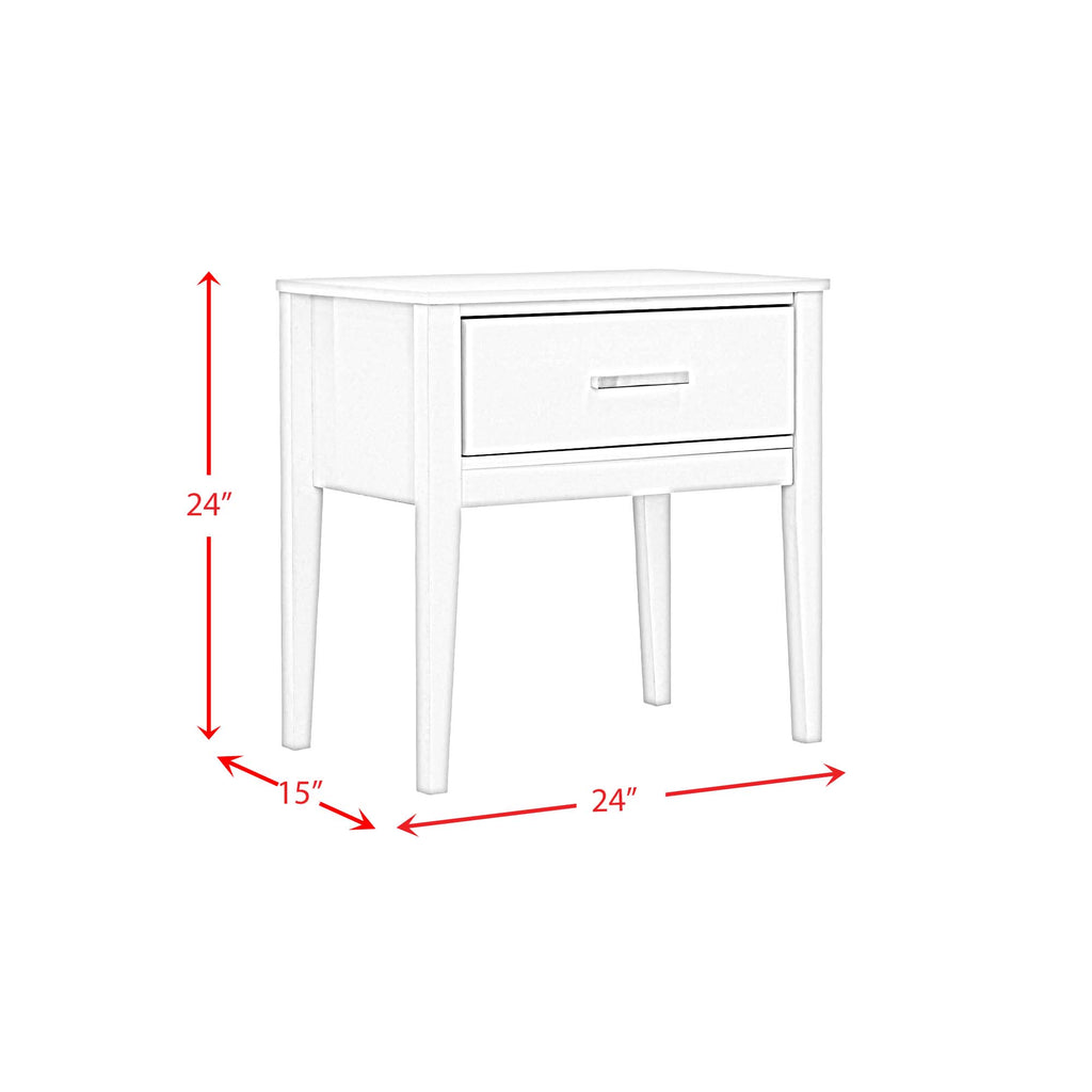 Emma Bed and 2 Nightstands