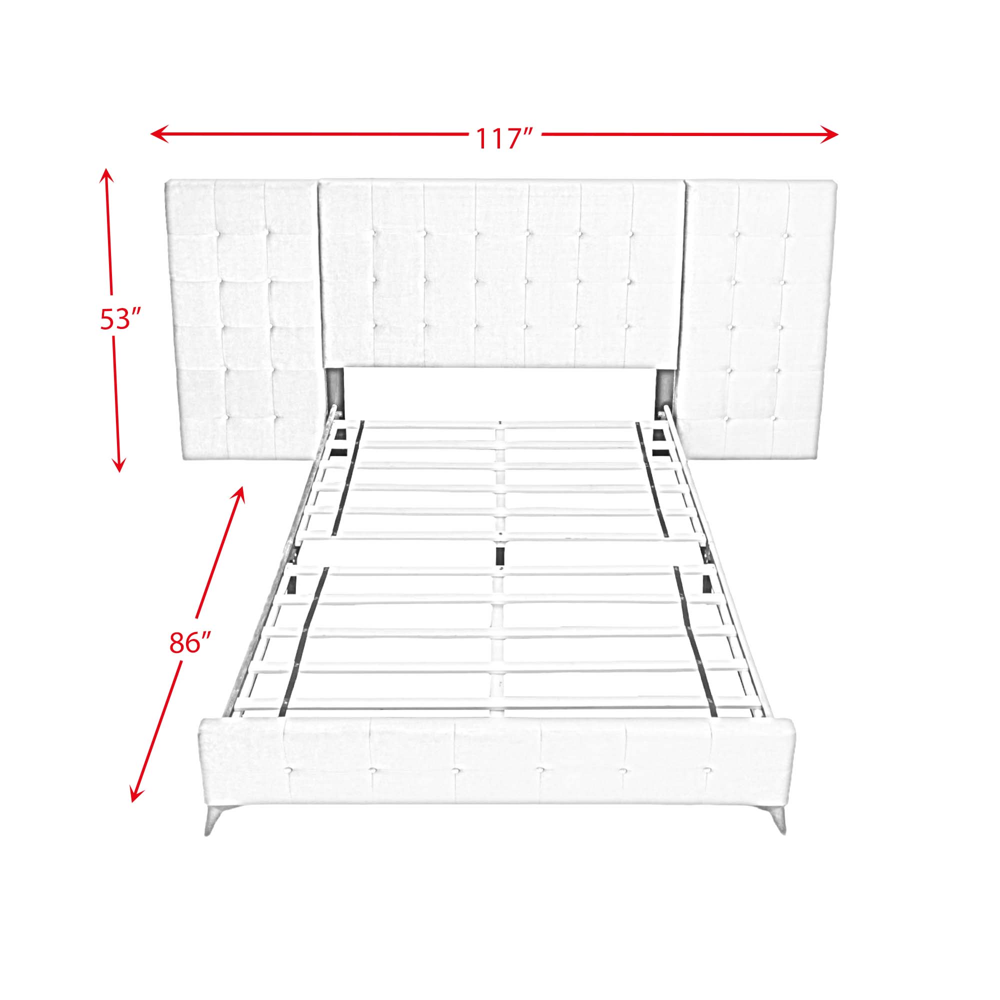 Emma Bed and 2 Nightstands