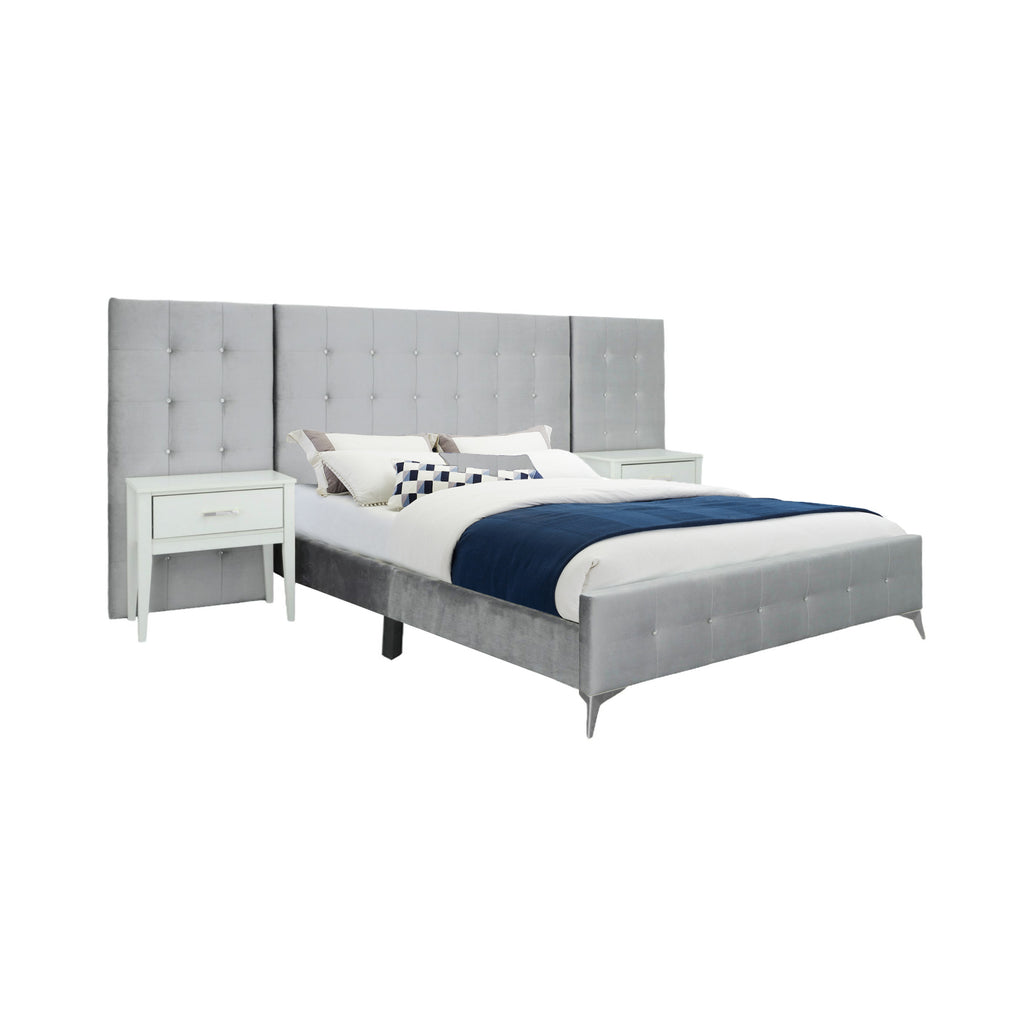 Emma Bed and 2 Nightstands
