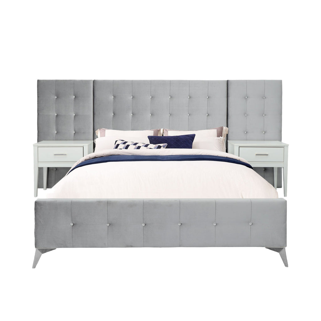 Emma Bed and 2 Nightstands