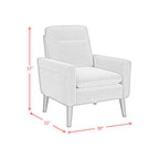 Hawk White Accent Chair