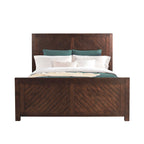 Redwood Panel Bed with Storage