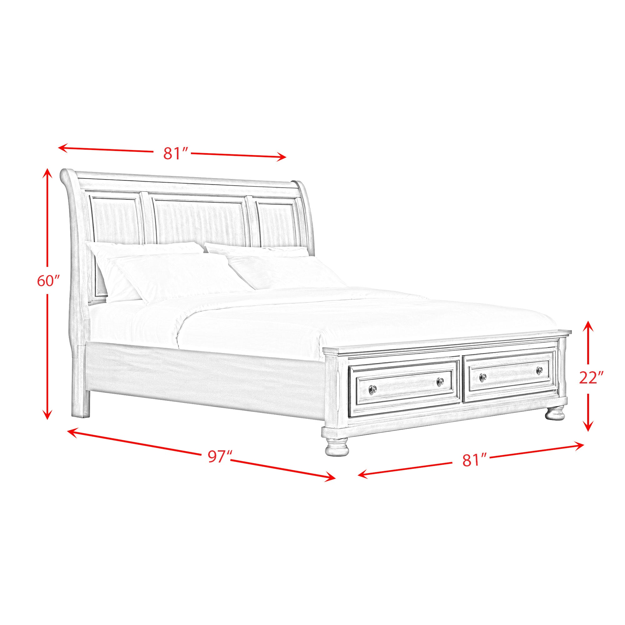 Kingsley 3-Piece Bedroom Set