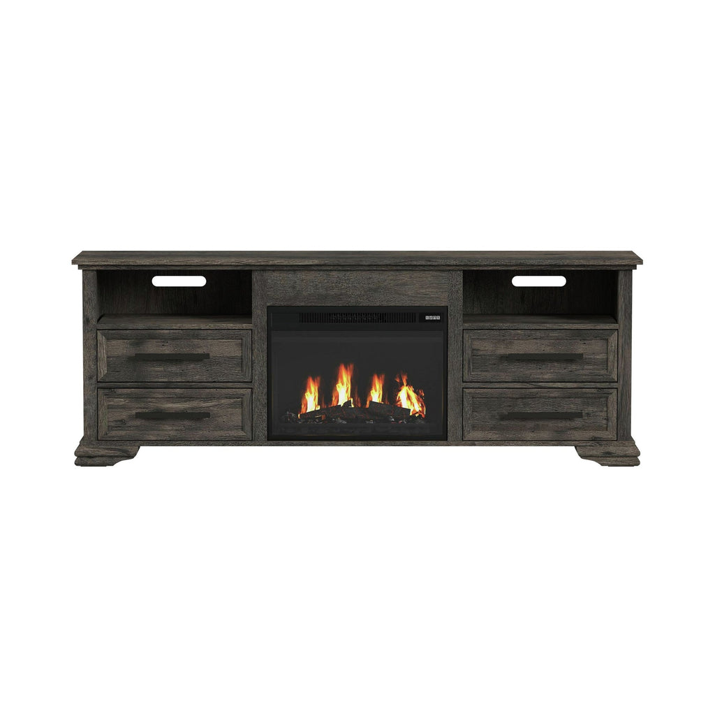 Ironwood 71" TV Stand with Fireplace Insert