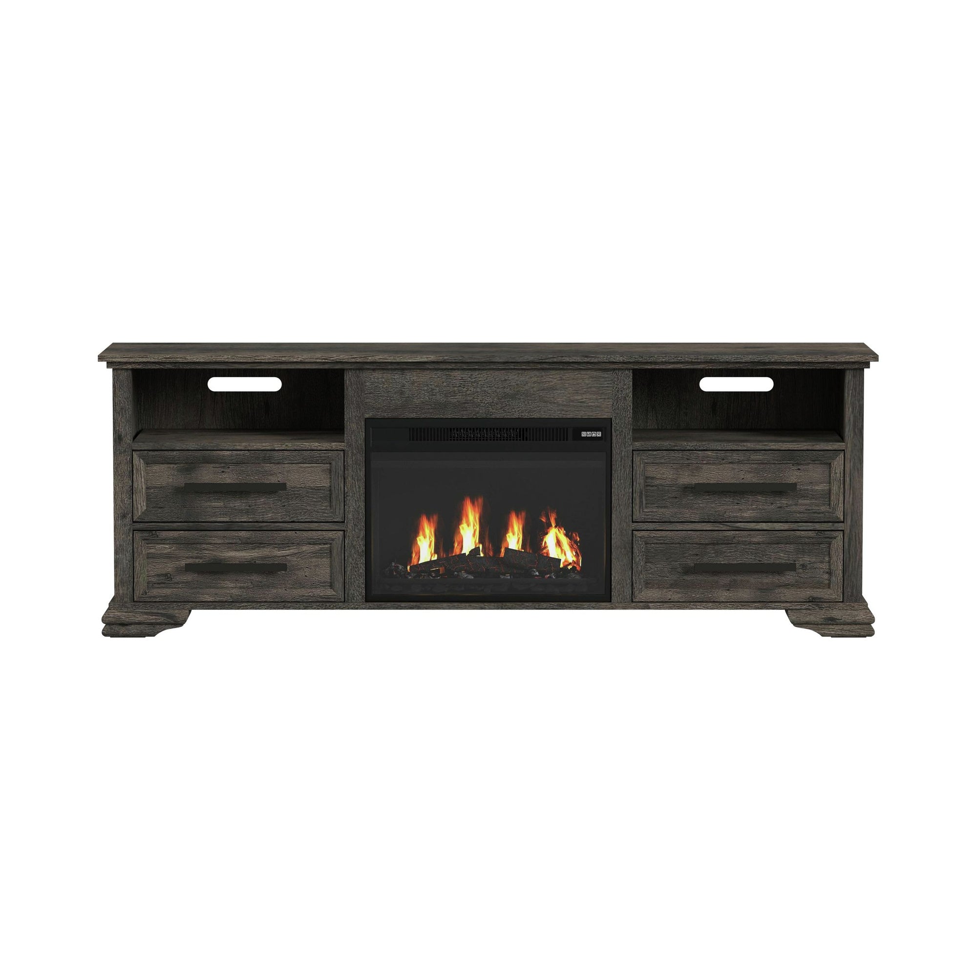 Ironwood 71" TV Stand with Fireplace Insert