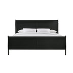 Louis Philippe Black Panel Bed