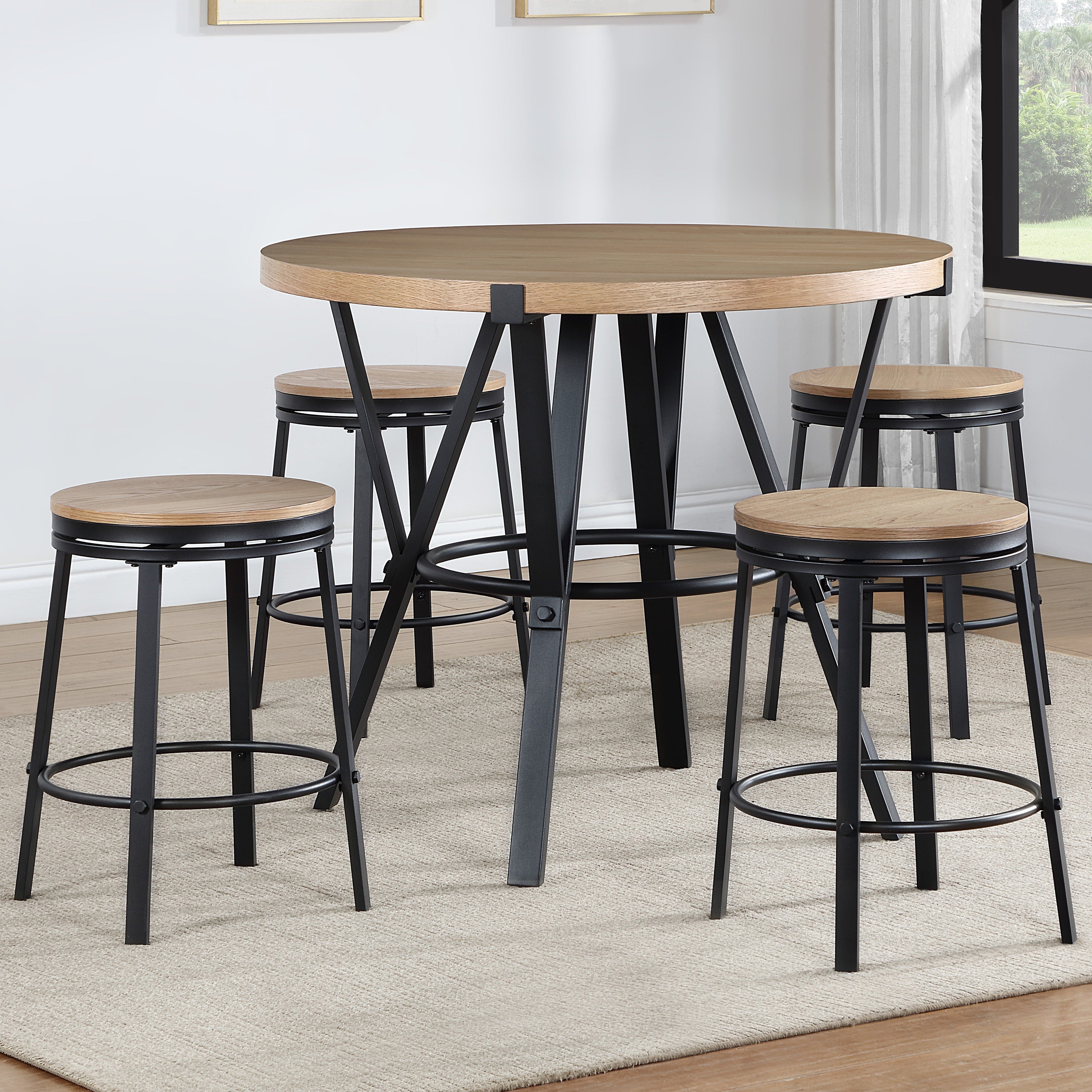 Avery 5-Piece Counter Height Dining Set