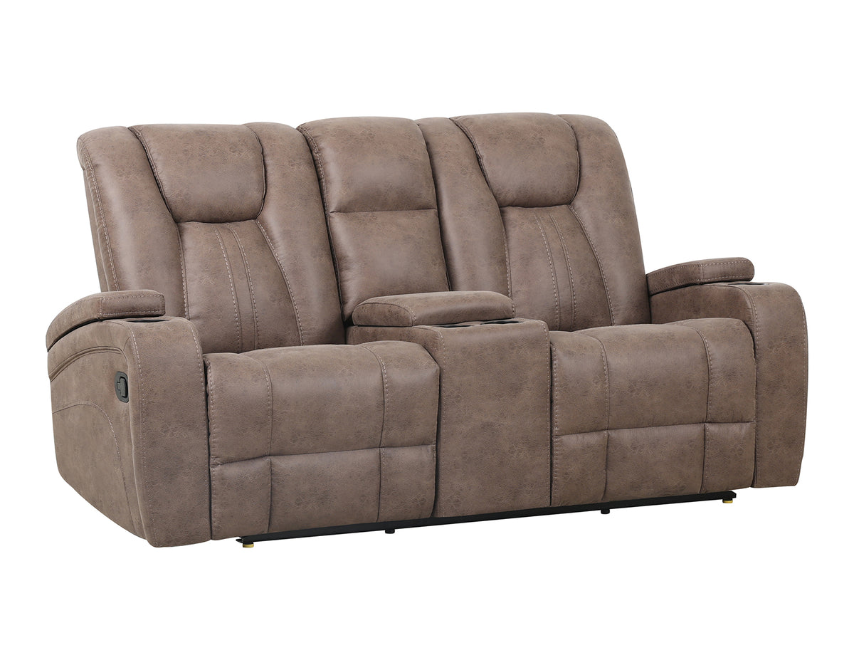Marlow Sand Manual Reclining Console Loveseat