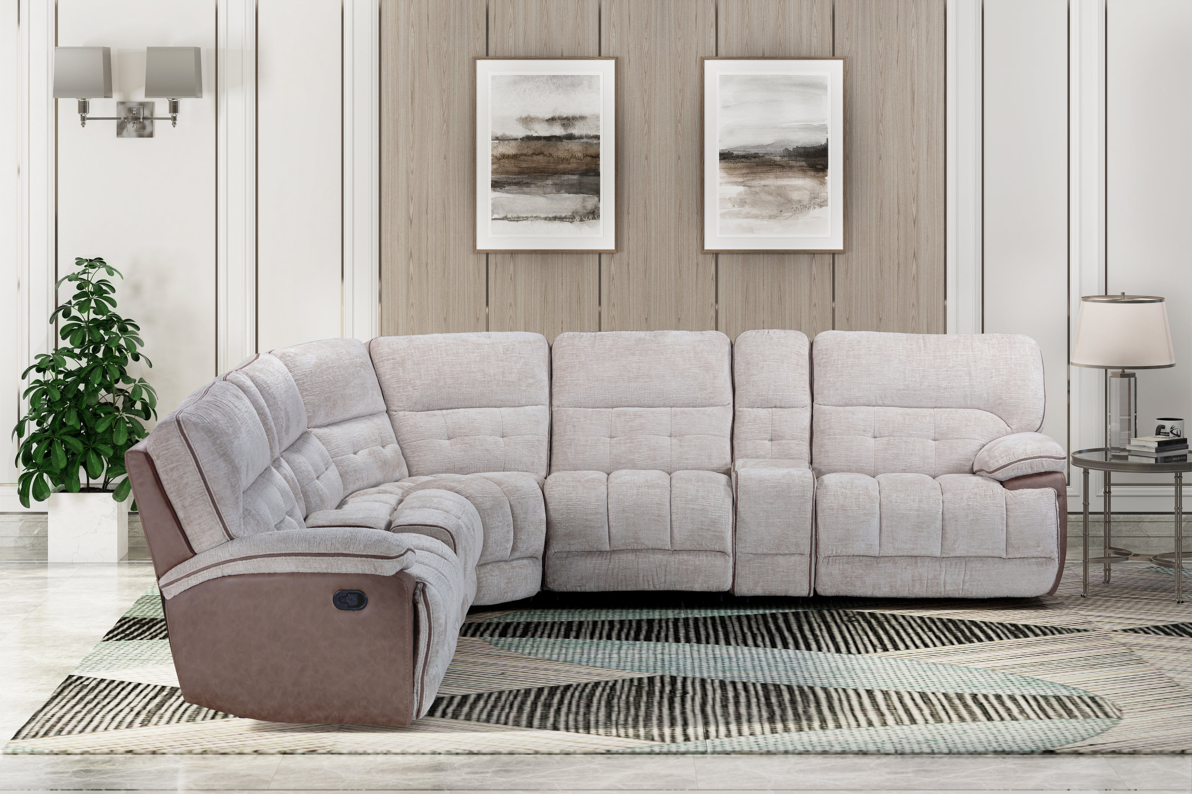 Aspen 6-Piece Power Reclining Sectional