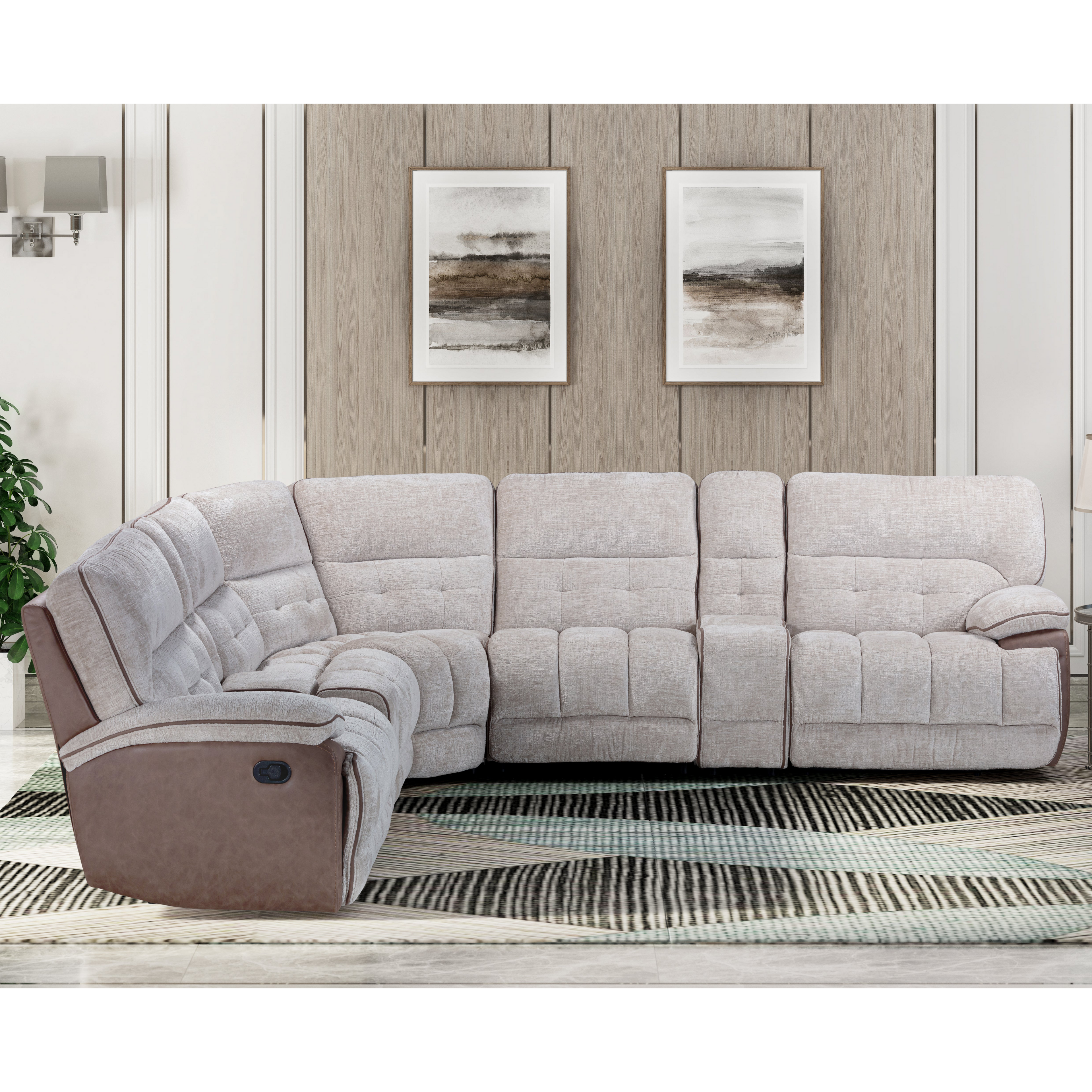 Aspen 6-Piece Power Reclining Sectional