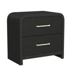 Ridgemont 2-Drawer Nightstand- Black