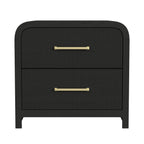 Ridgemont 2-Drawer Nightstand- Black
