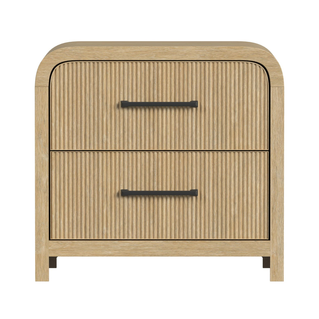 Ridgemont 2-Drawer Nightstand- Natural