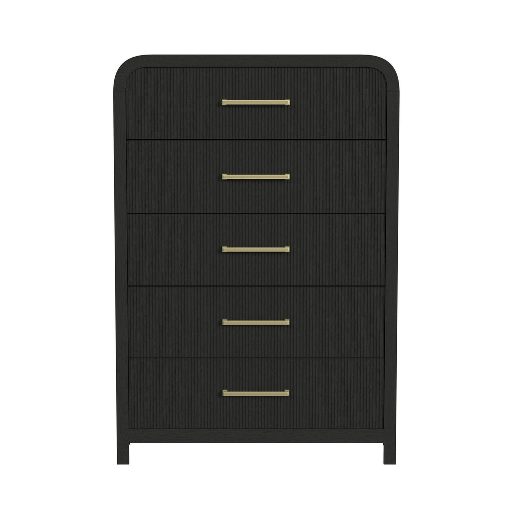 Ridgemont 5-Piece Storage Bed Bedroom Set-Black