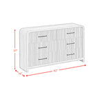 Ridgemont 6-Drawer Dresser- Black