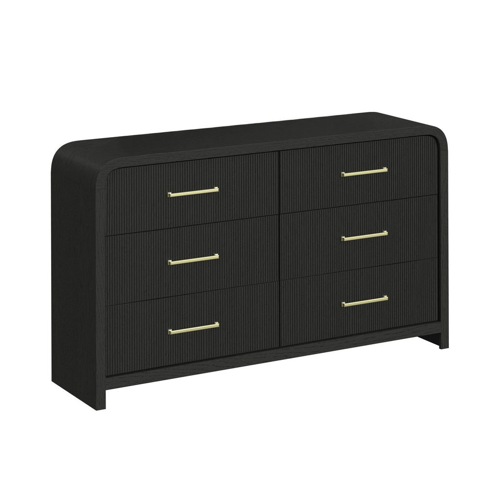 Ridgemont 6-Drawer Dresser- Black