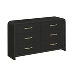 Ridgemont 6-Drawer Dresser- Black