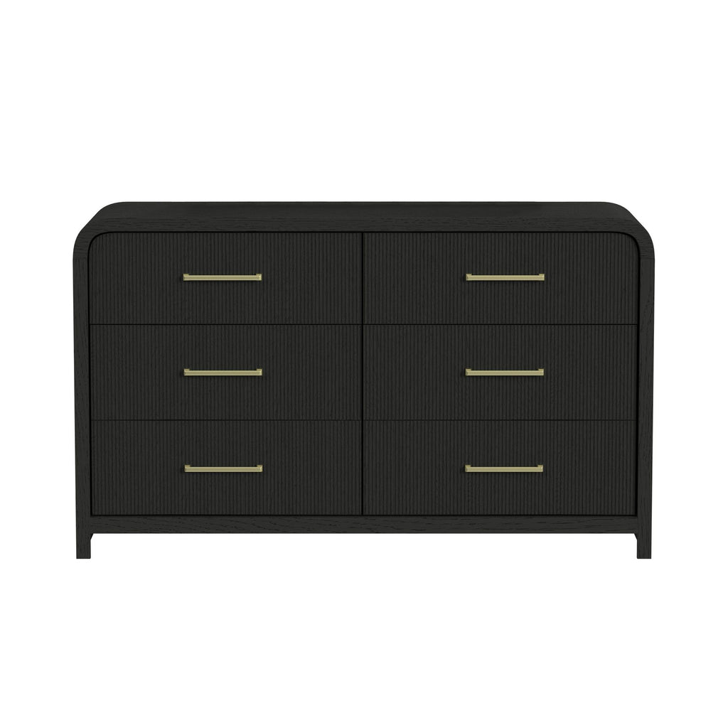 Ridgemont 6-Drawer Dresser- Black