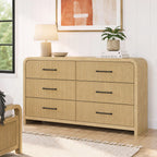 Ridgemont 6-Drawer Dresser- Natural