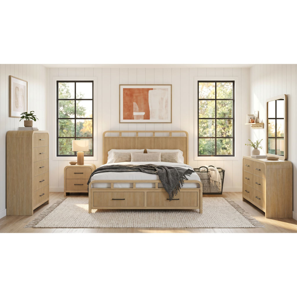 Ridgemont 2-Drawer Nightstand- Natural