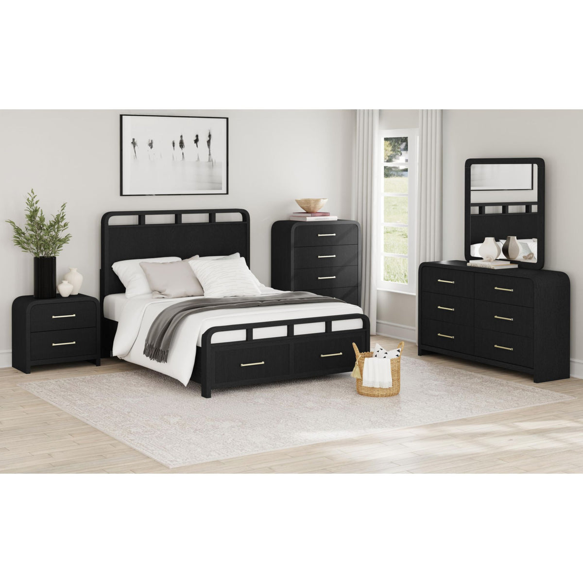 Ridgemont Storage Bed- Black