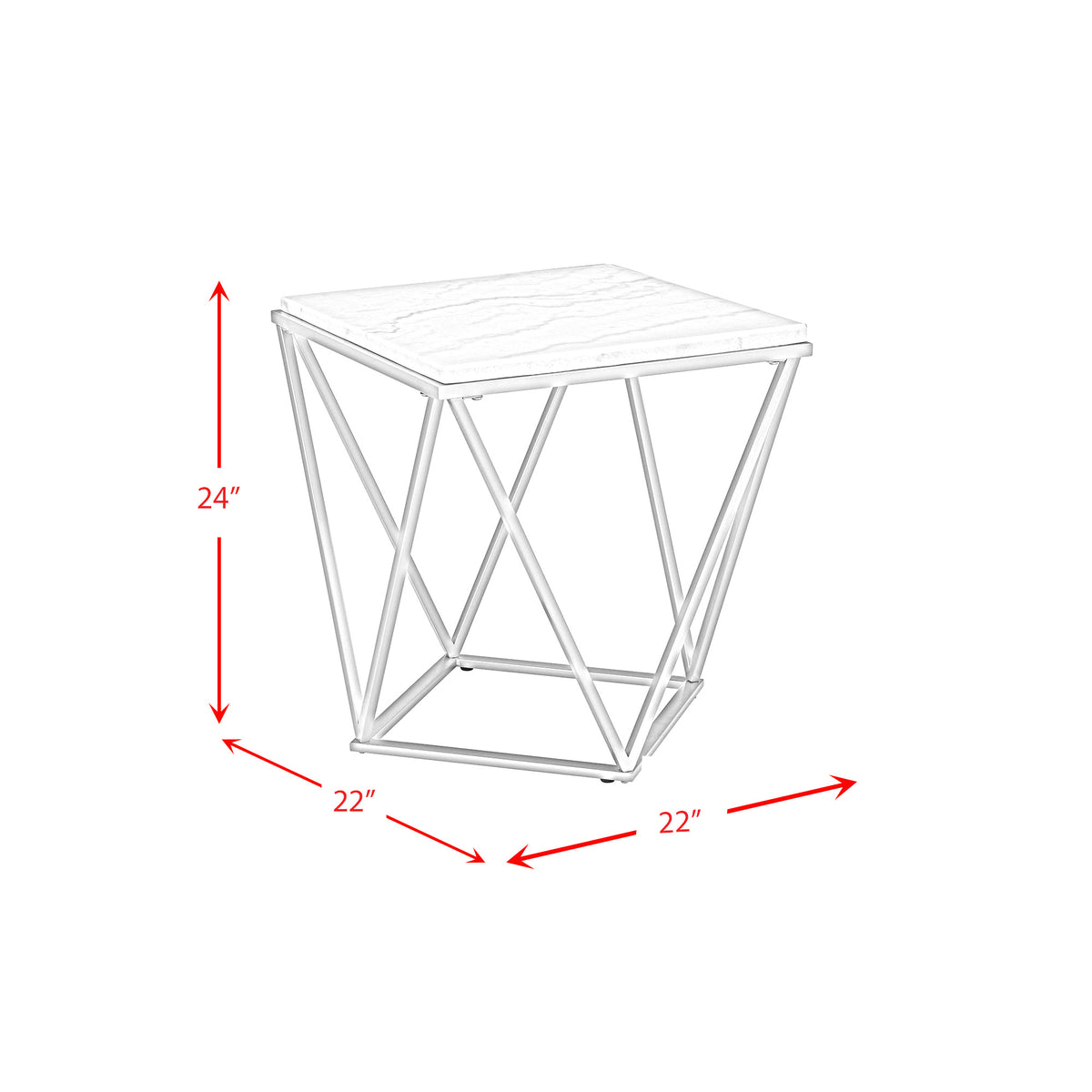 Riko End Table Gold