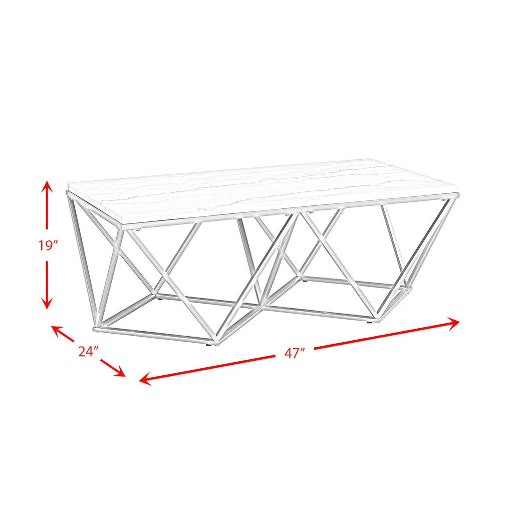 Riko Rectangle Coffee Table Gold
