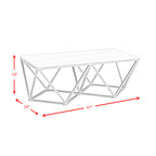 Riko Rectangle Coffee Table Gold