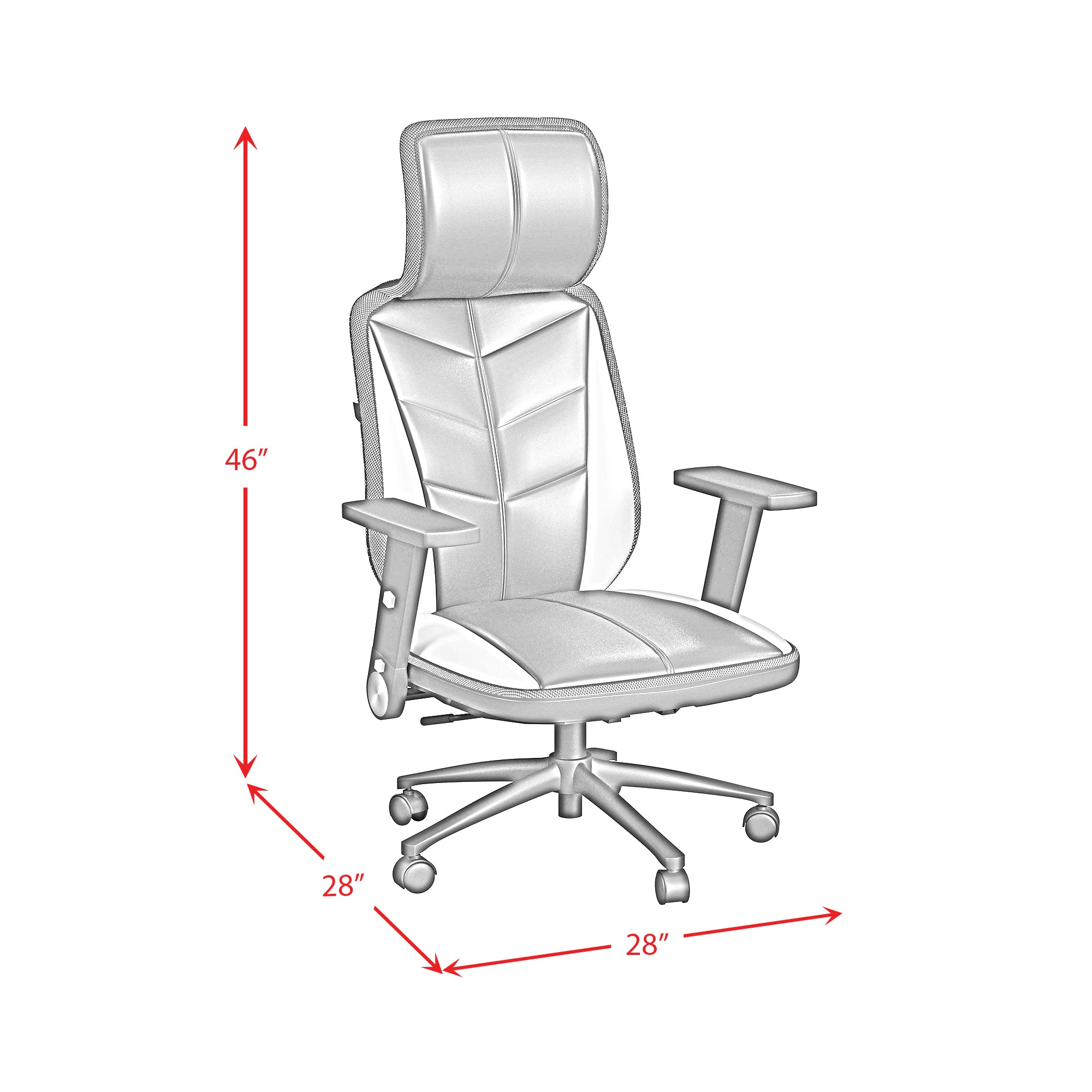 Rollins Gaming Chair with LED and Speaker