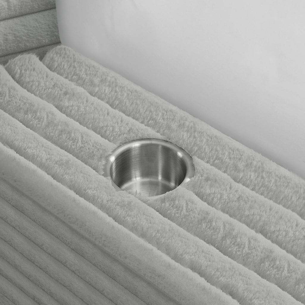 Rosebery Upholstered Bed With Cupholders
