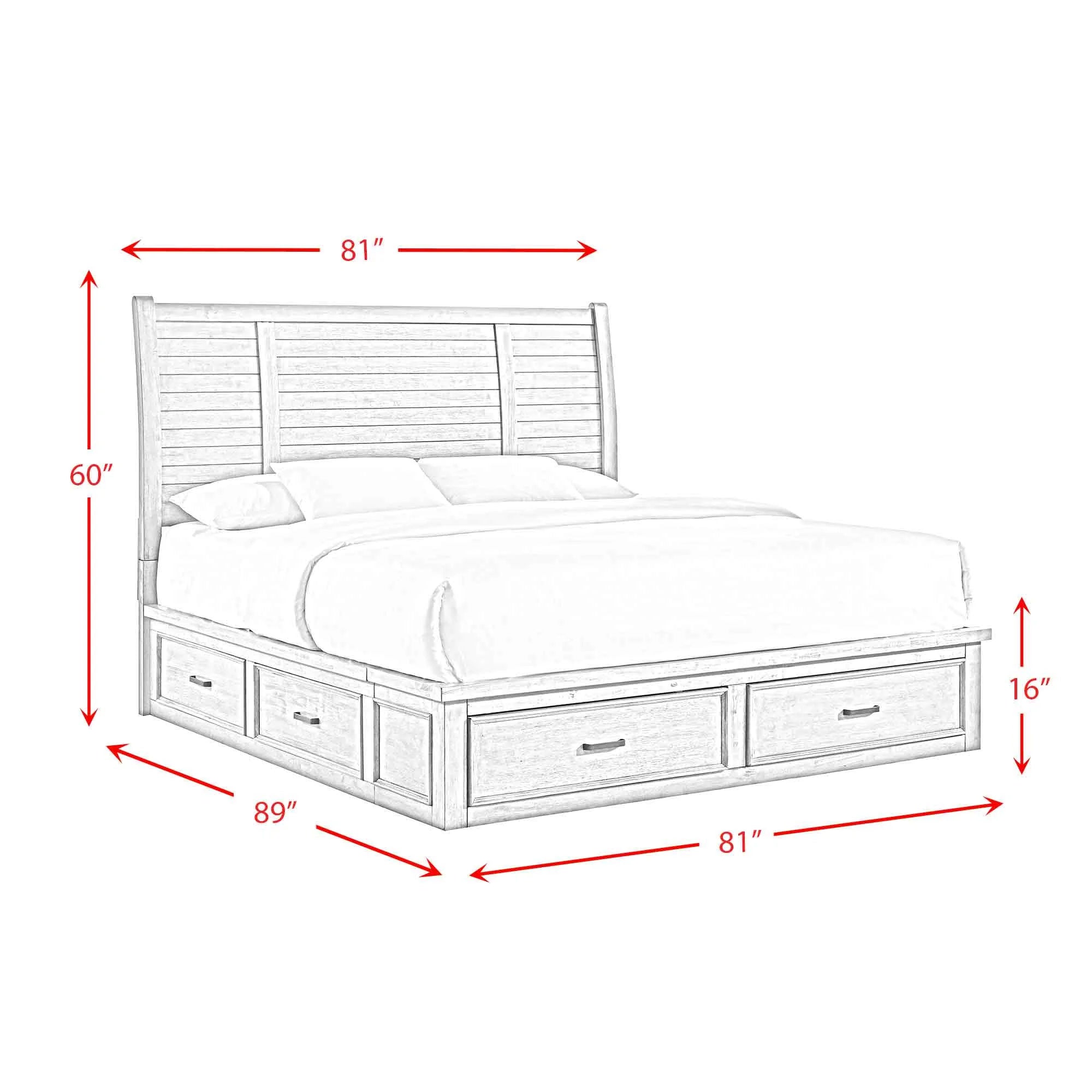 Sullivan Storage Bed- Drift