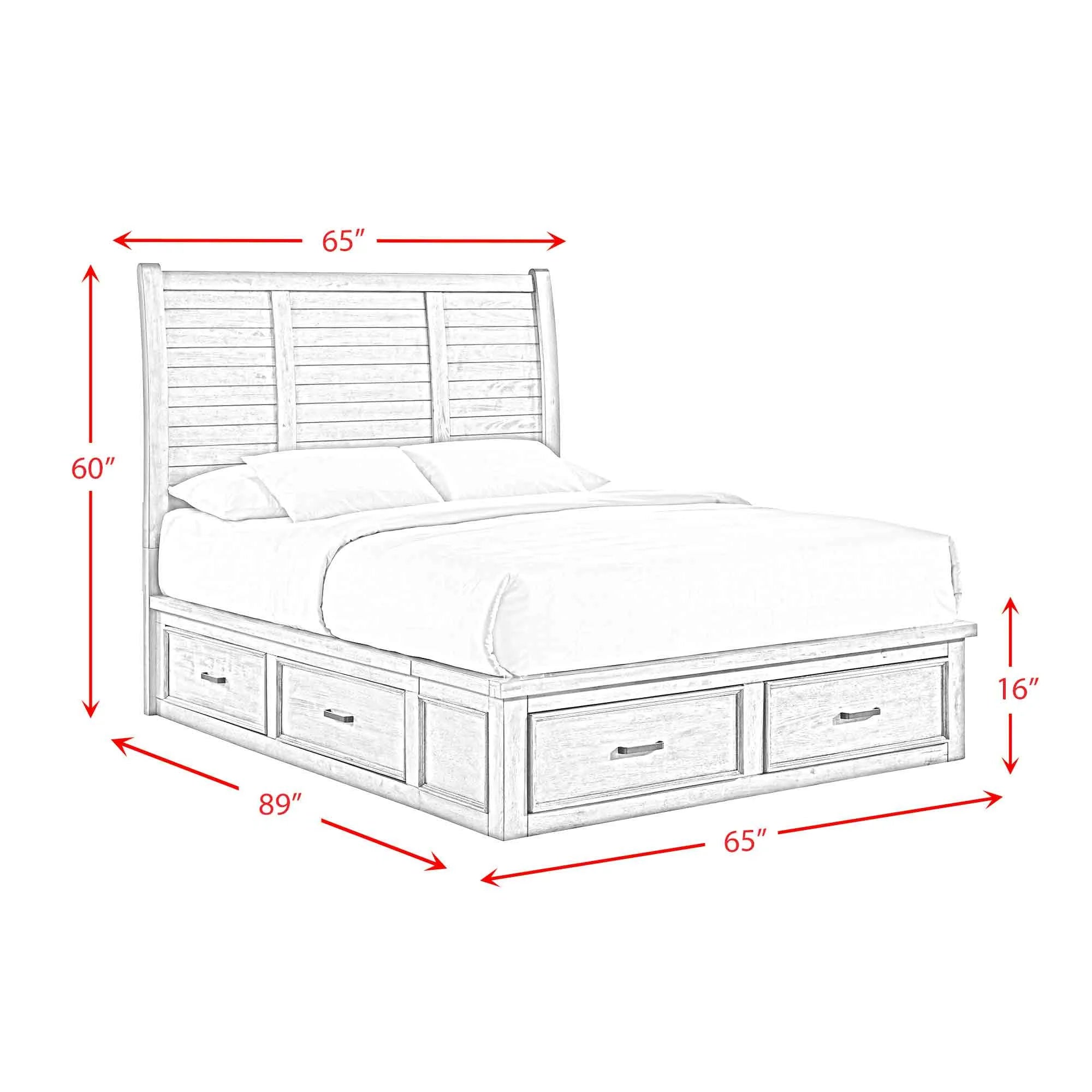 Sullivan Storage Bed- Drift