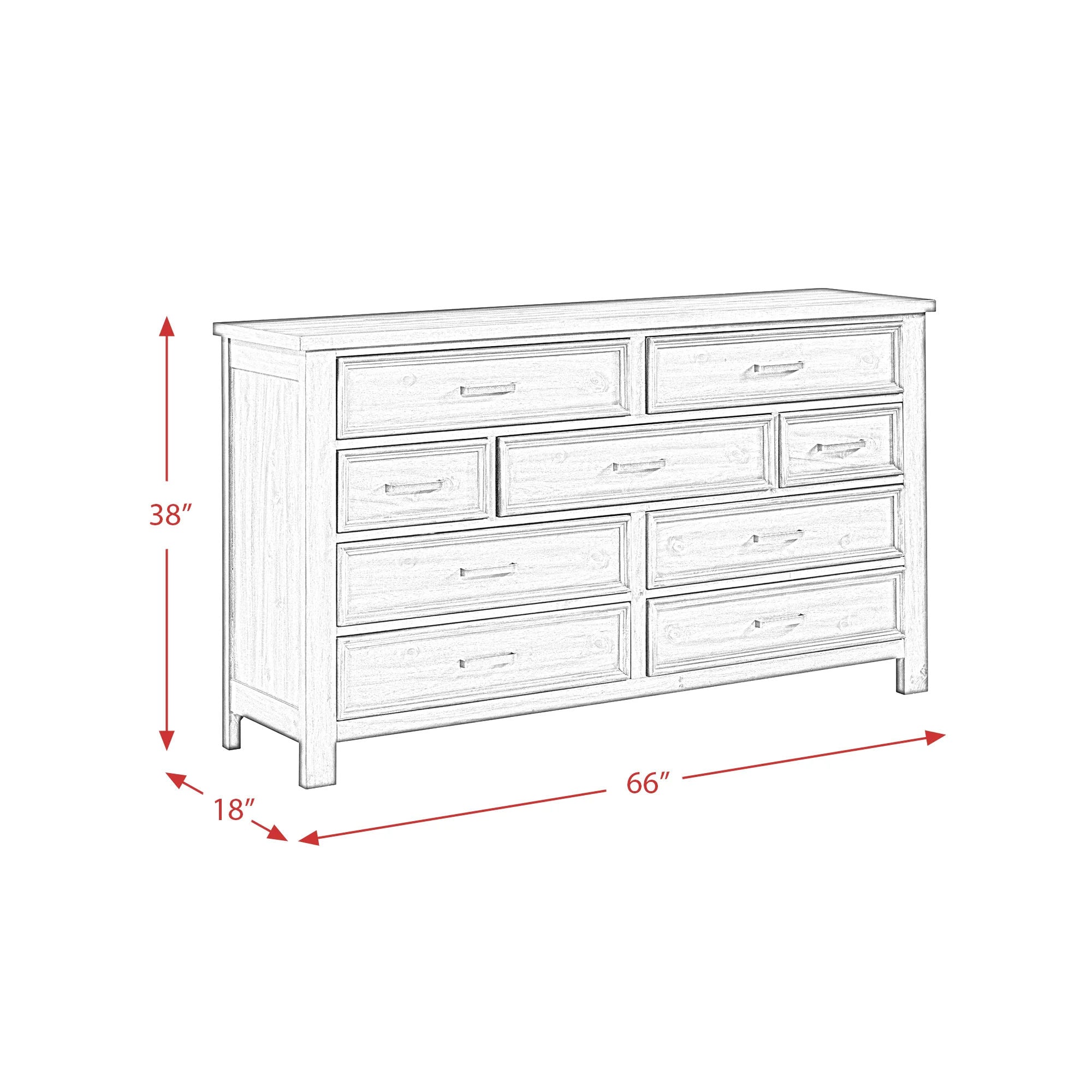 Sullivan 9DRW Dresser