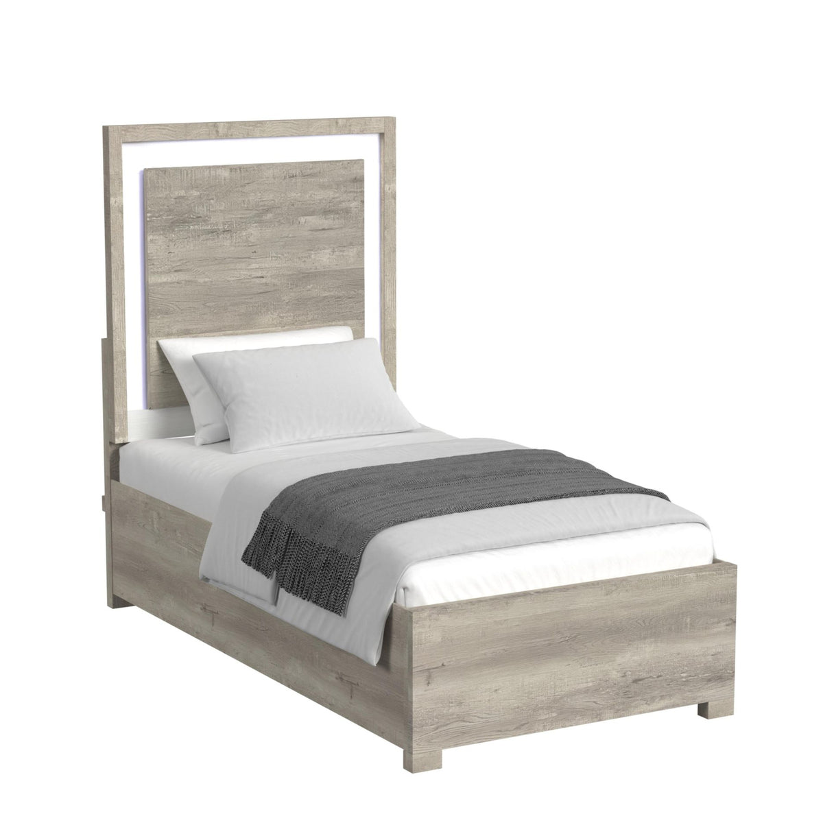San Mateo Twin Bed with LED Lights