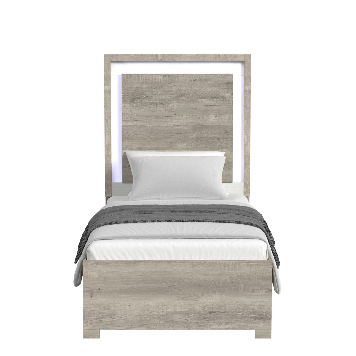 San Mateo Twin Bed with LED Lights