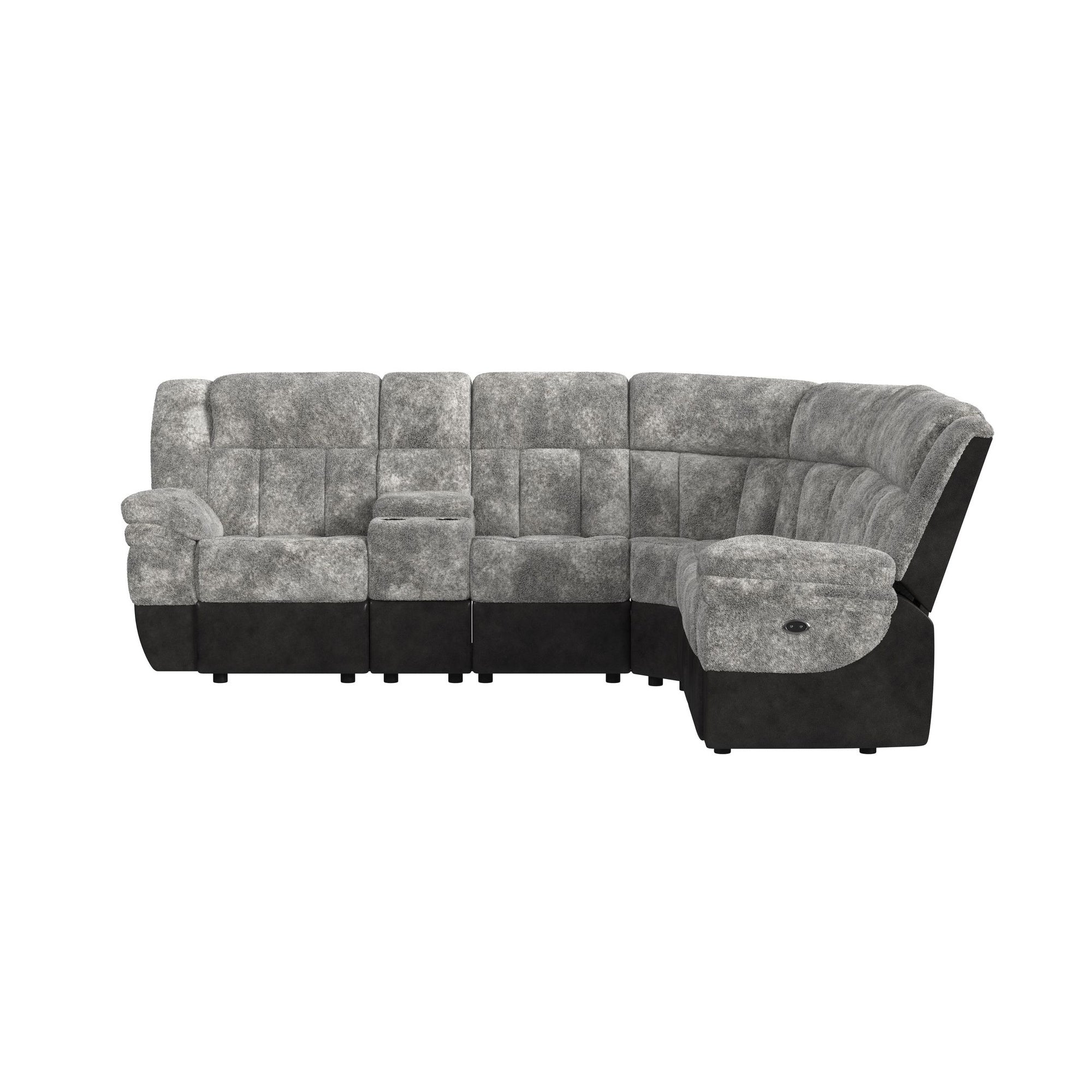 Santorini Grey 6-Piece Dual Power Reclining Sectional