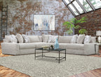 Serene Parchment 3-Piece Corded Sectional