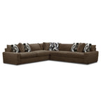 Serene Hush Chocolate 3-Piece Corded Sectional
