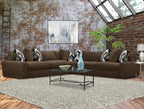 Serene Hush Chocolate 3-Piece Corded Sectional