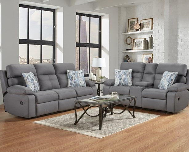 Slater Asphalt Reclining Loveseat