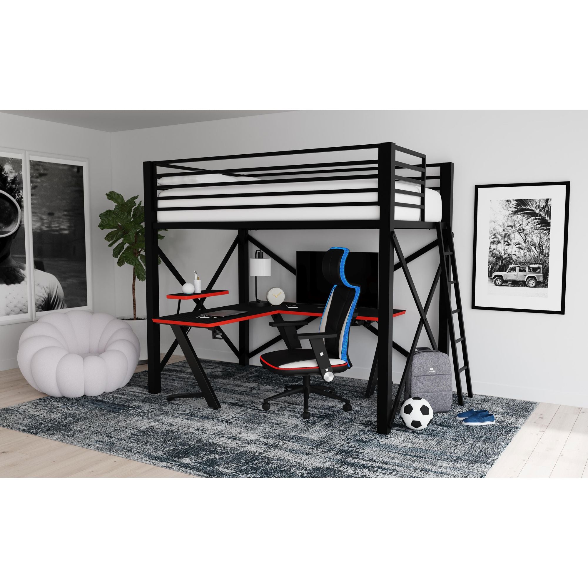 Rollins Gaming Chair with LED and Speaker