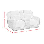 Holmes Reclining Glider Console Loveseat