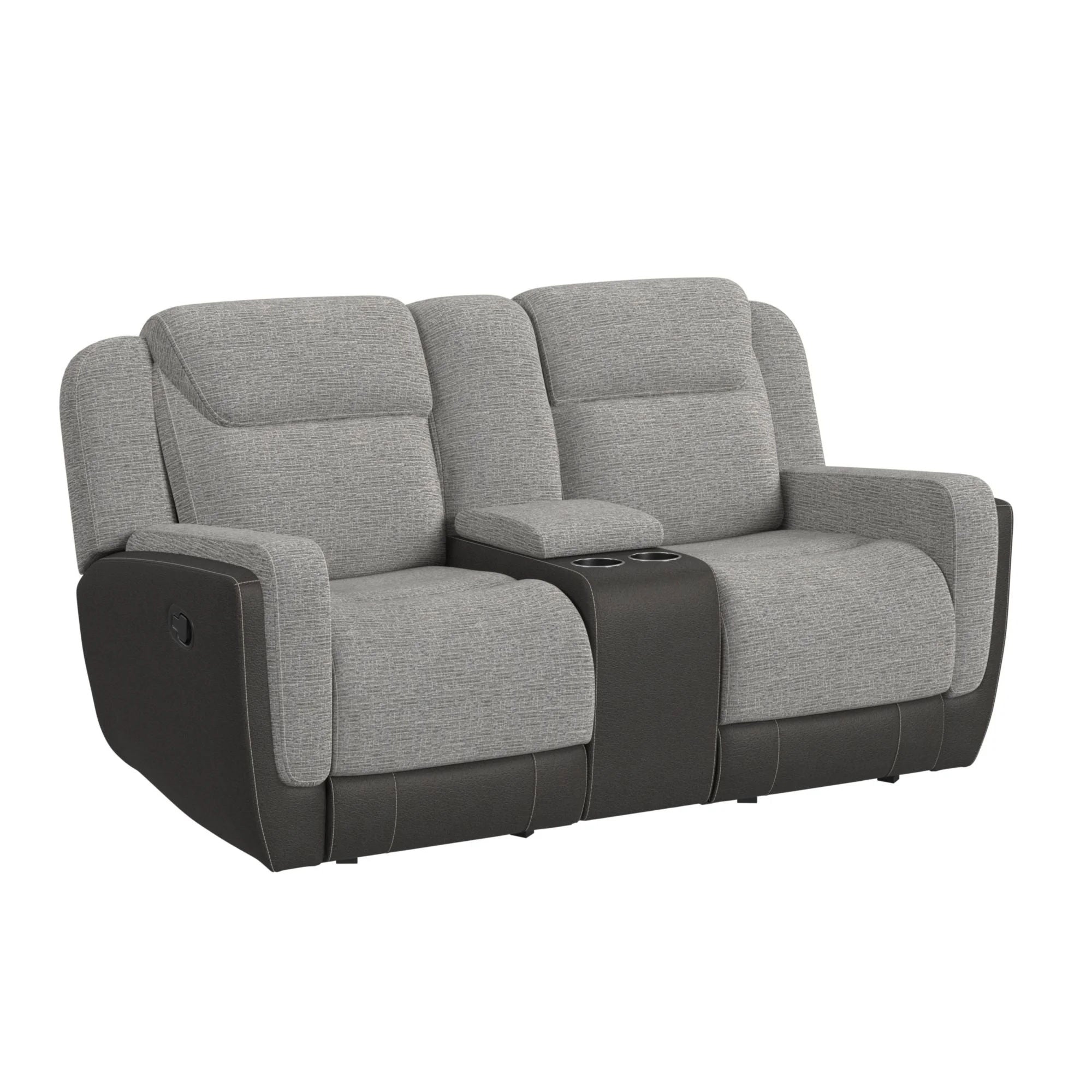 Holmes Manual Glider Reclining Console Lovese
