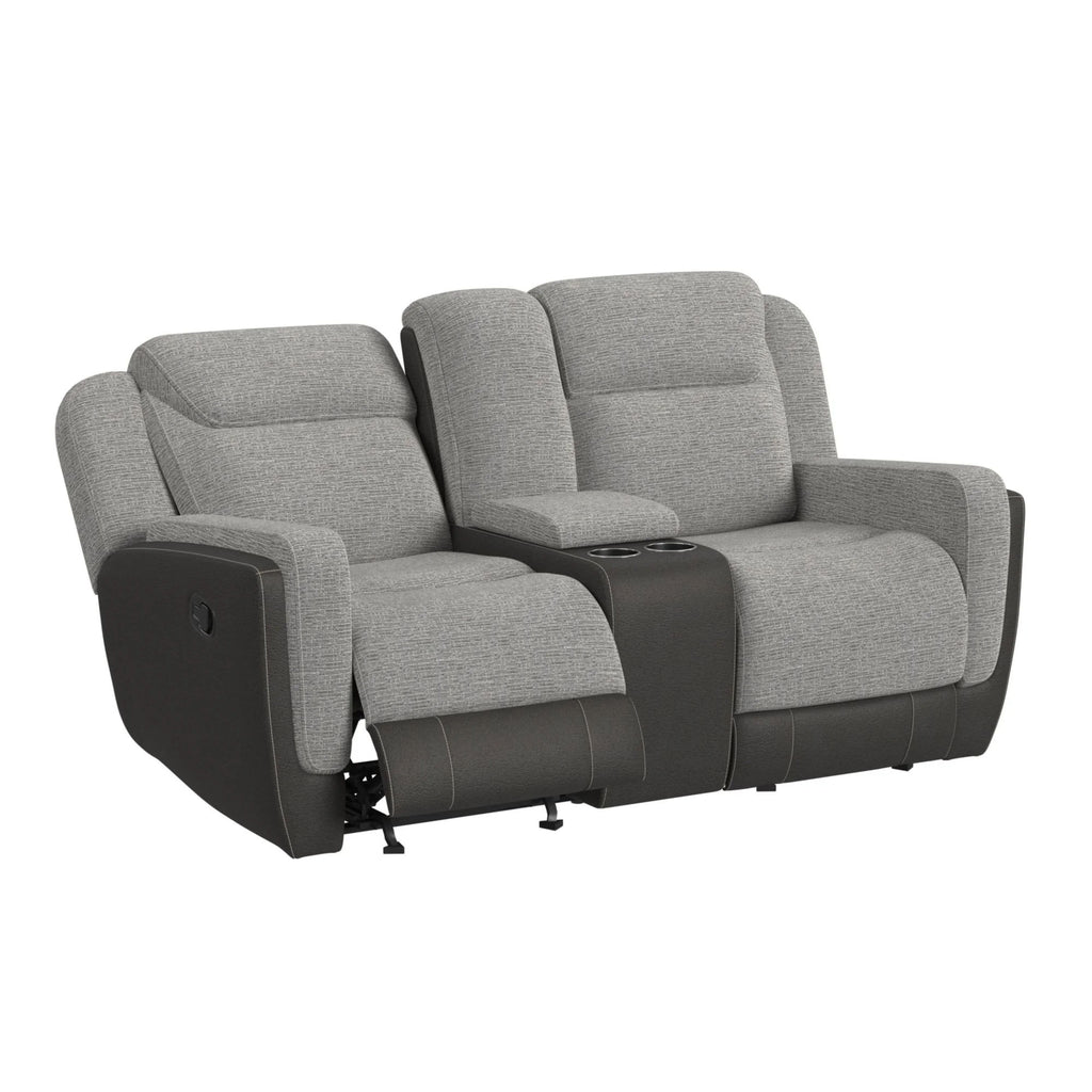 Holmes Manual Glider Reclining Console Lovese