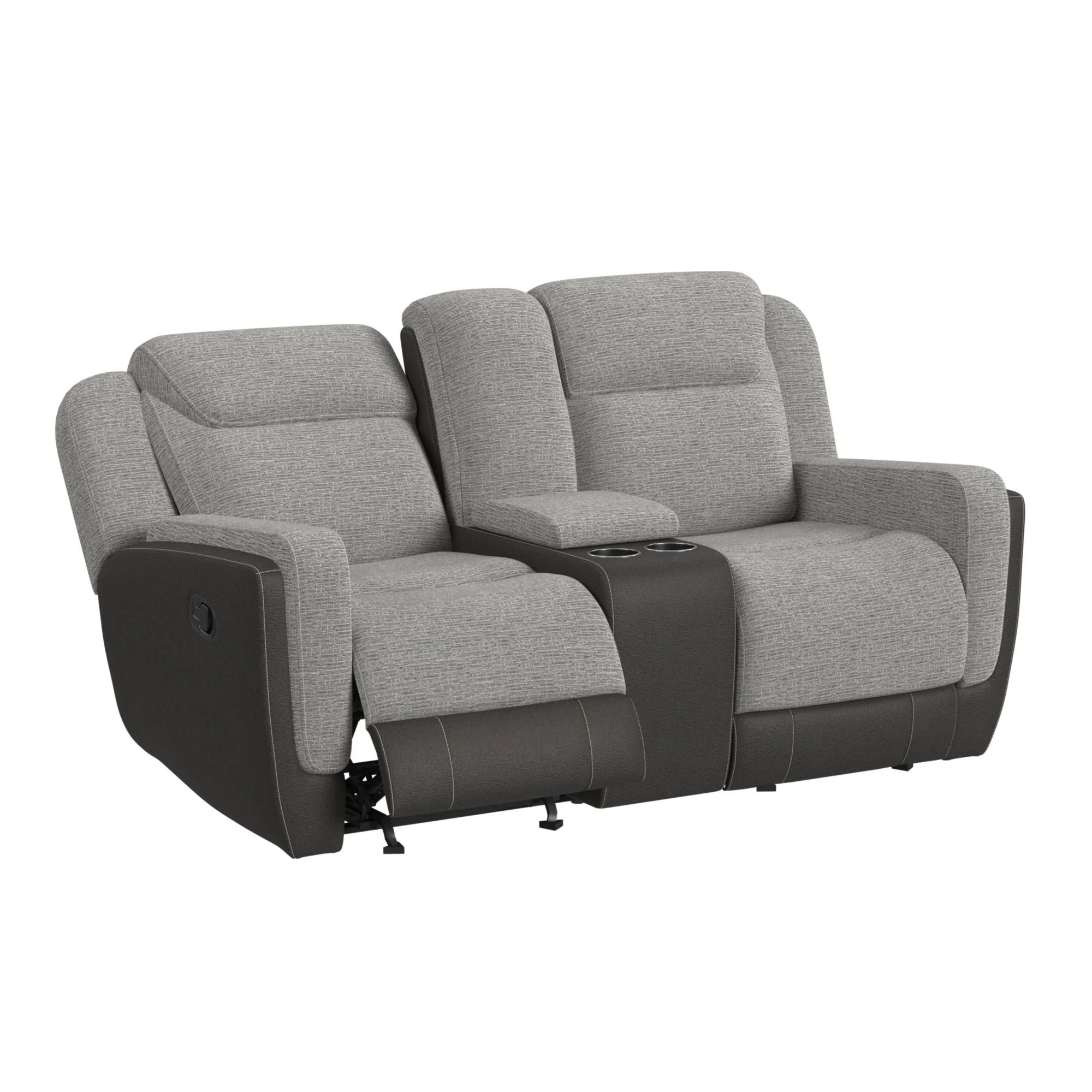 Holmes Manual Glider Reclining Console Lovese