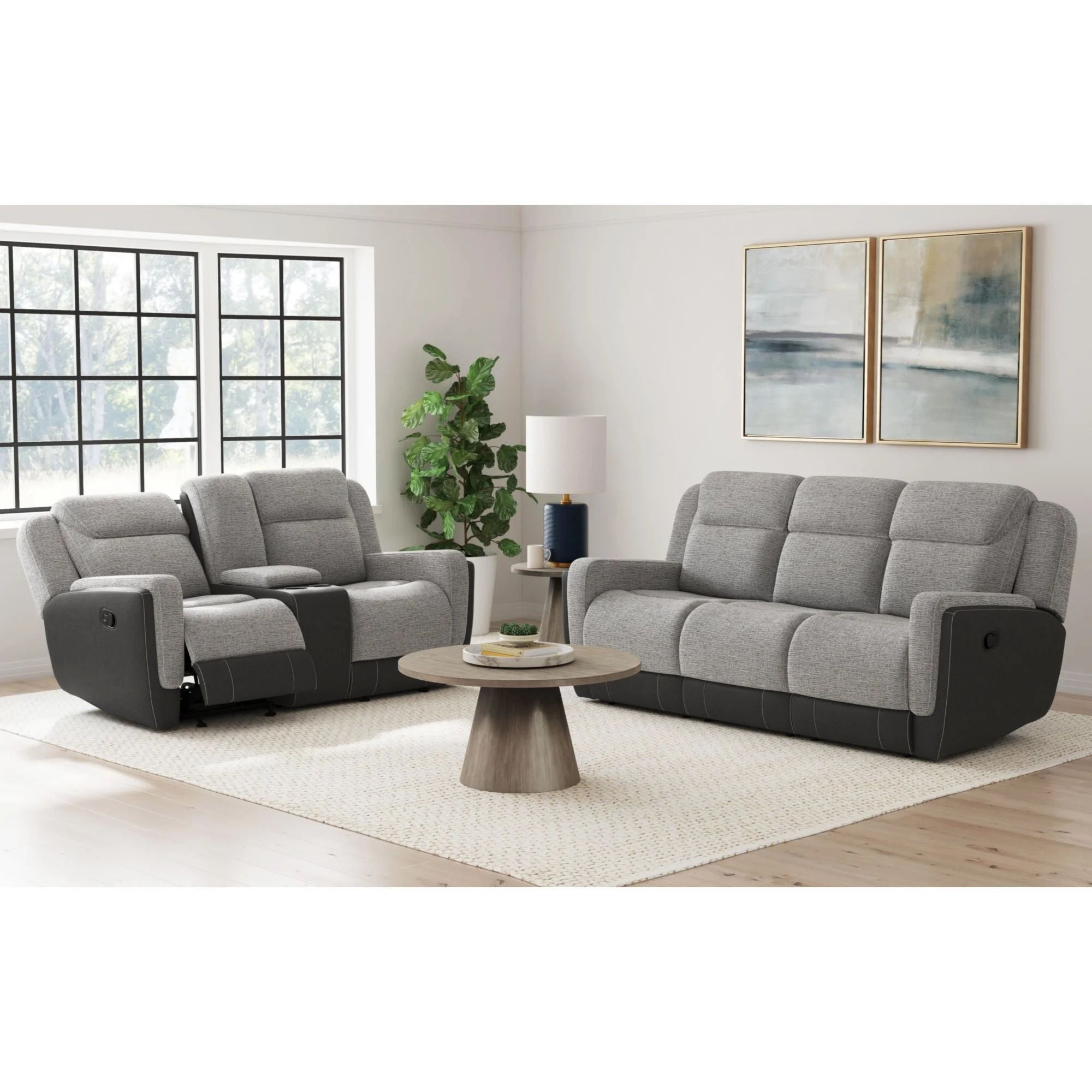 Holmes Manual Glider Reclining Console Lovese