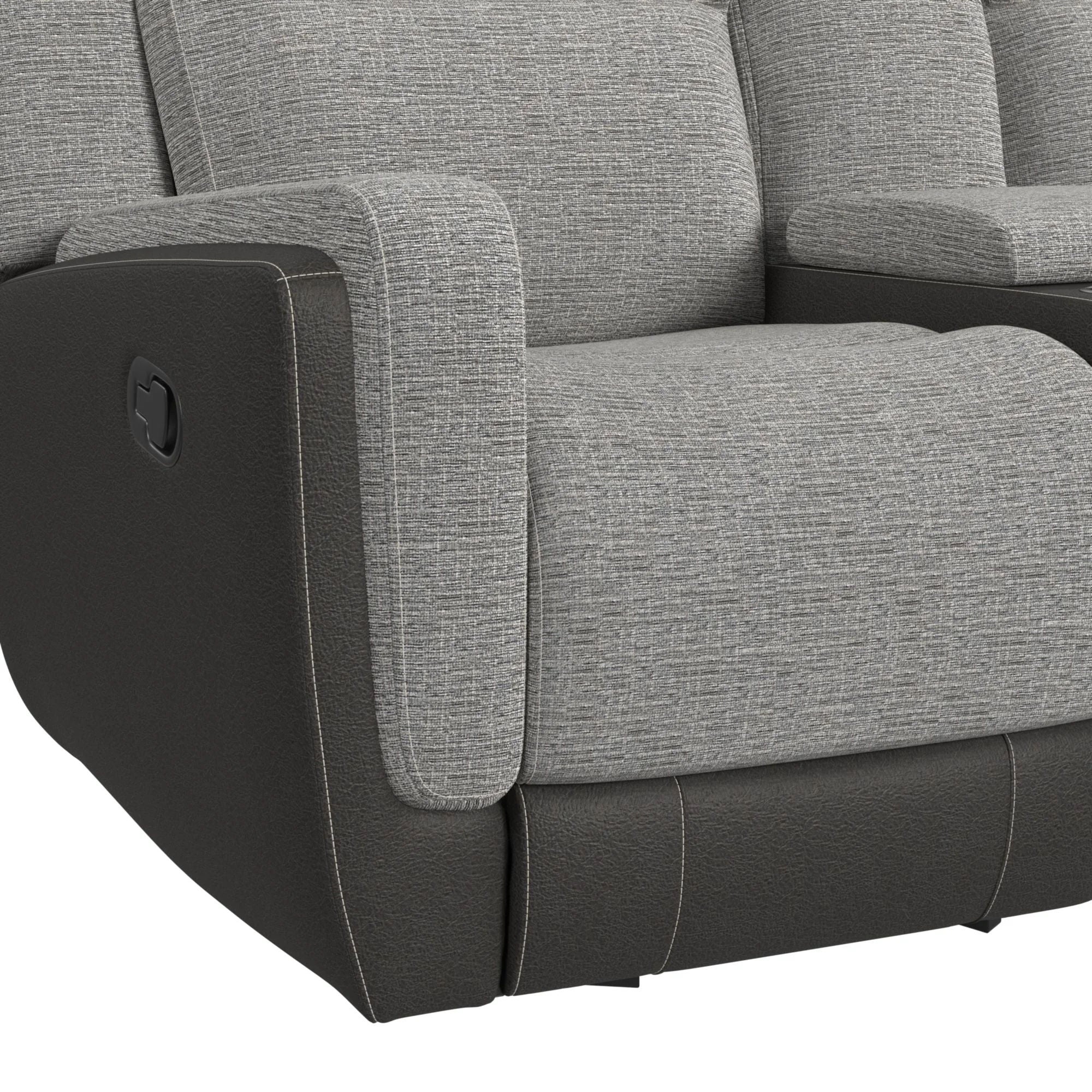 Holmes Manual Glider Reclining Console Lovese