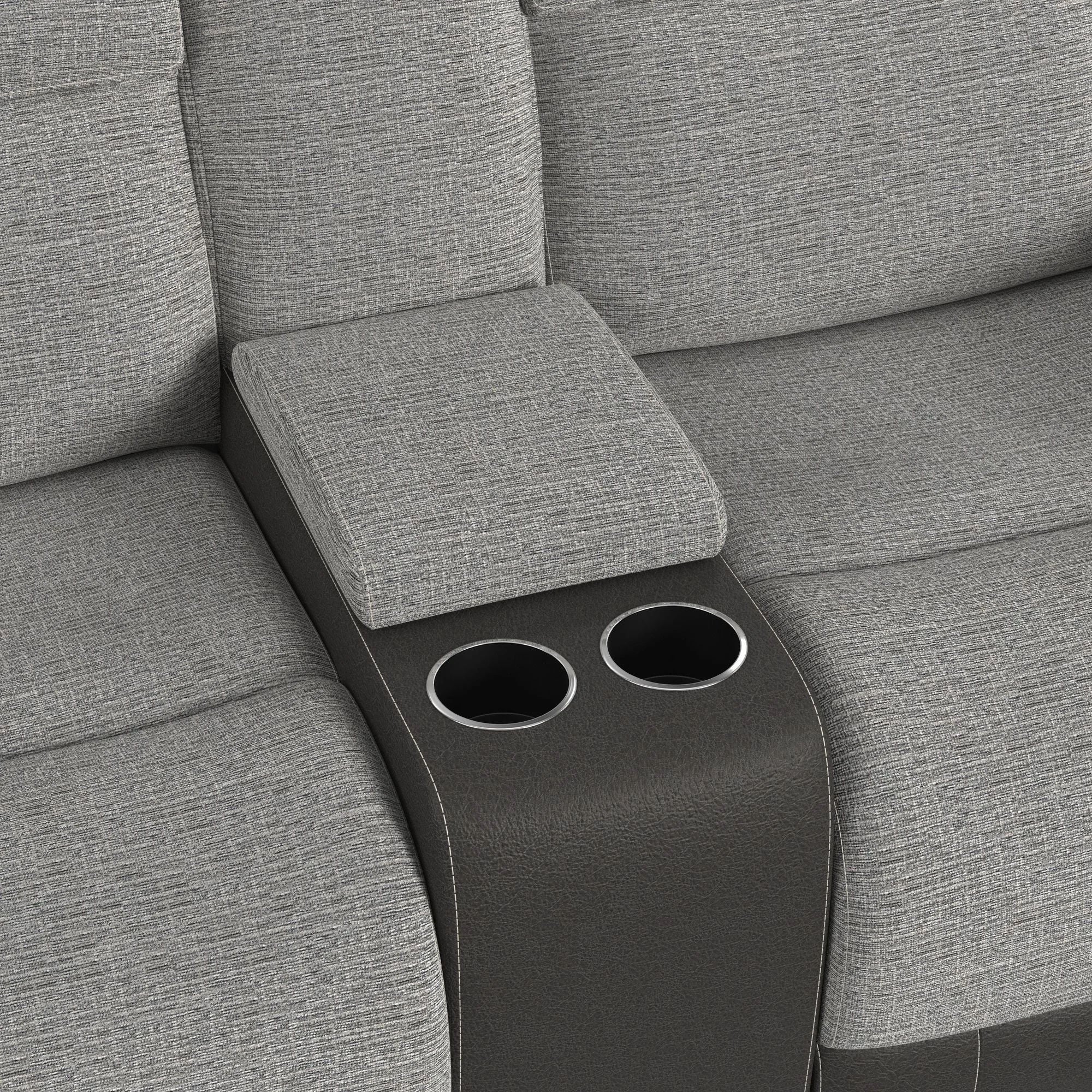 Holmes Manual Glider Reclining Console Lovese