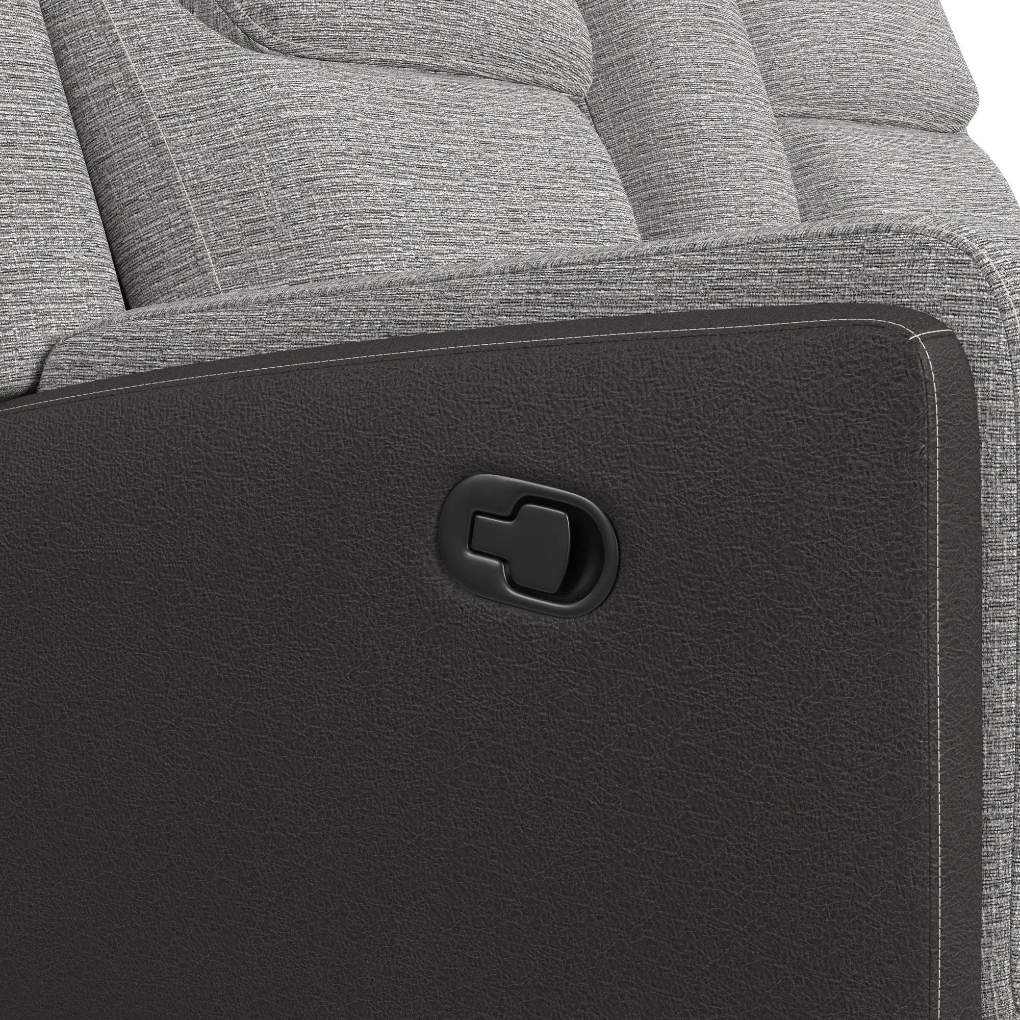 Holmes Manual Glider Reclining Console Lovese