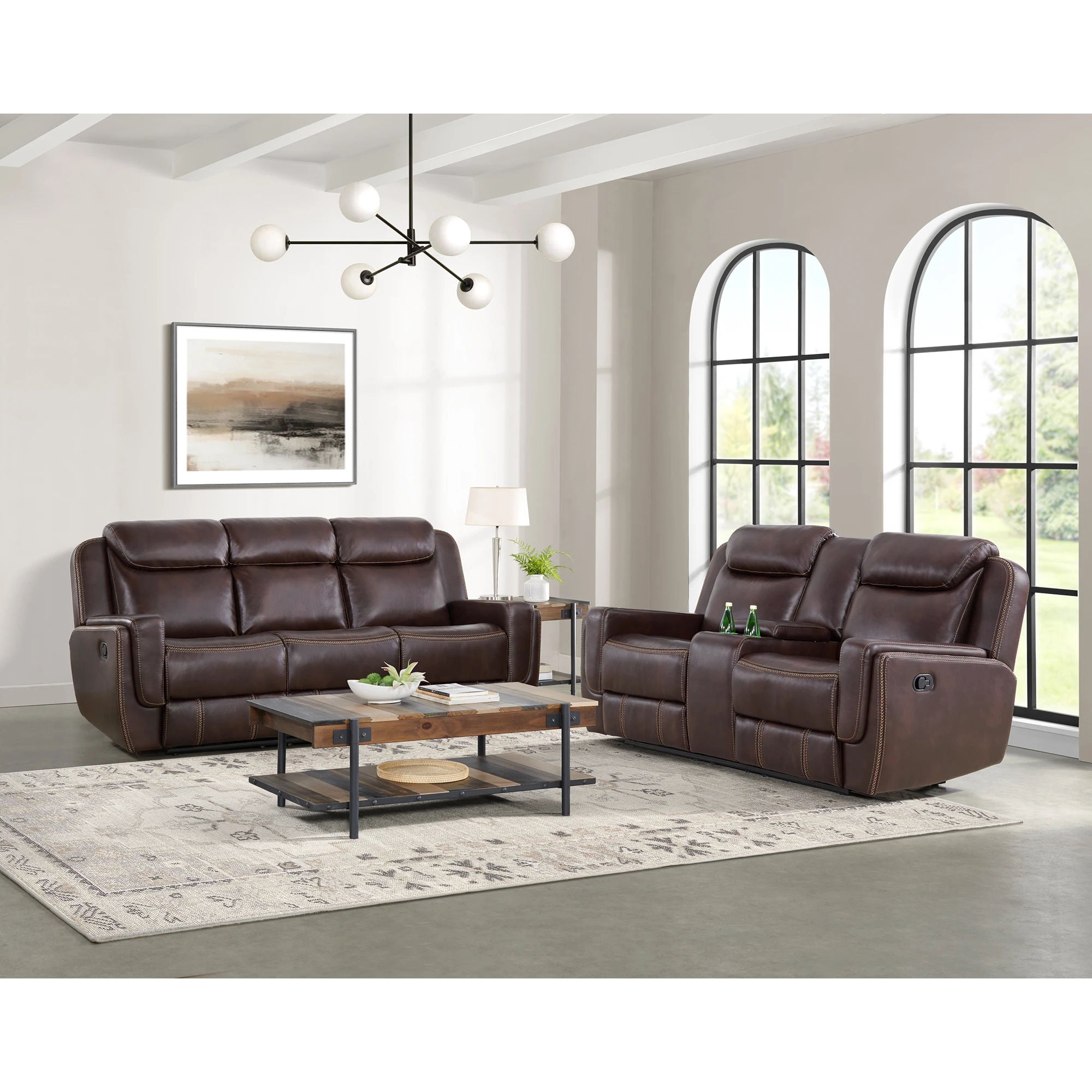 Porter Manual Reclining Console Loveseat